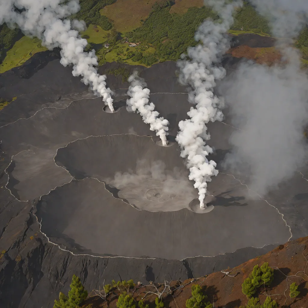 Fogo caldera fumaroles