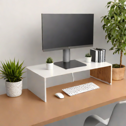 Fully Jarvis Monitor Riser with Storage