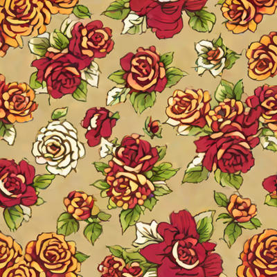Fabric Backdrop - Floral Pattern