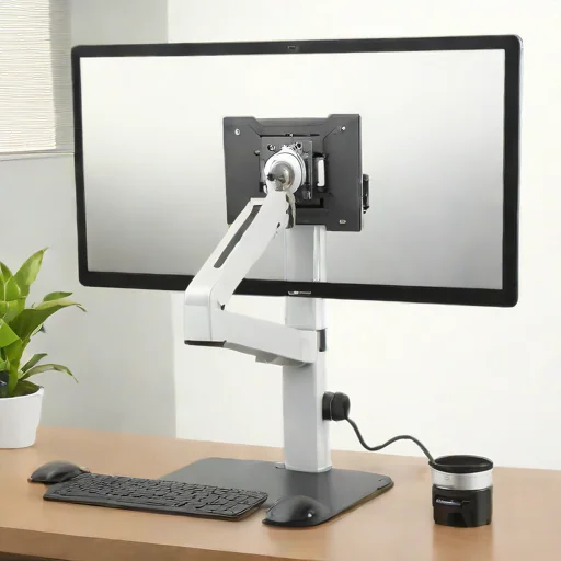 Gas Spring Single Monitor Mount