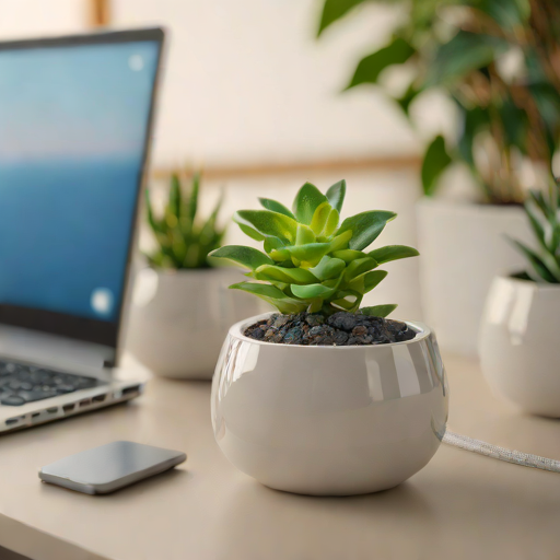 Glazed Stoneware Planters with Drainage Holes