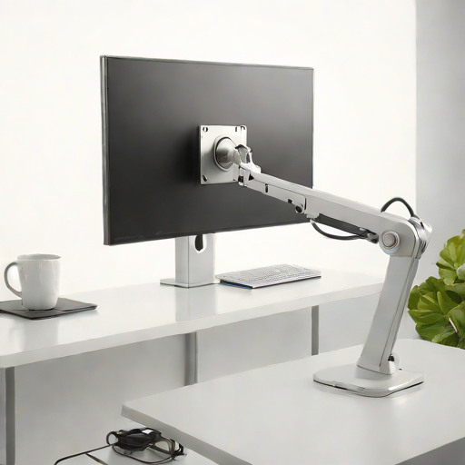 Gas Spring Single Monitor Arm (Premium)