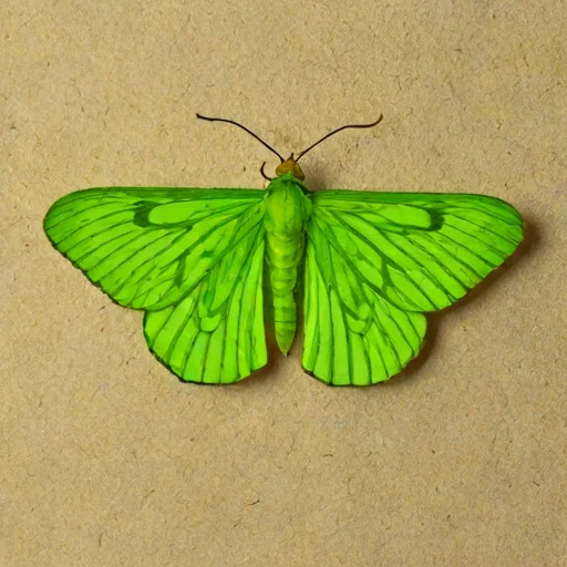 Green cloverworm moth