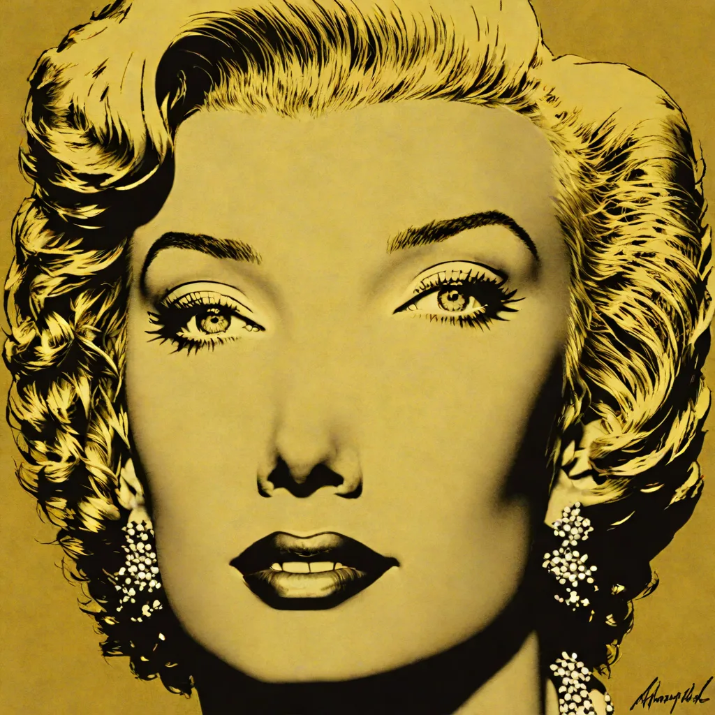 Gold Marilyn Monroe