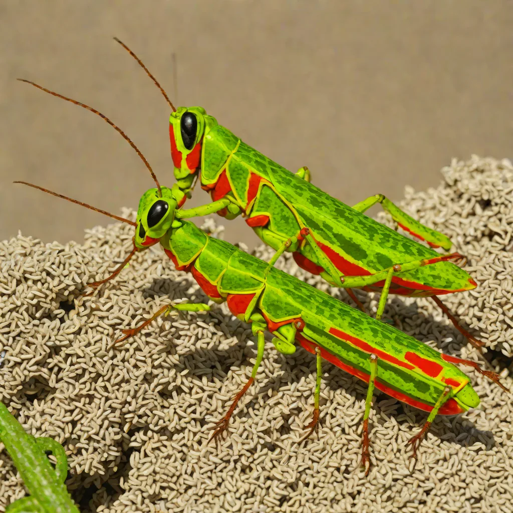 Gaudy Grasshopper (Aularches punctatus)
