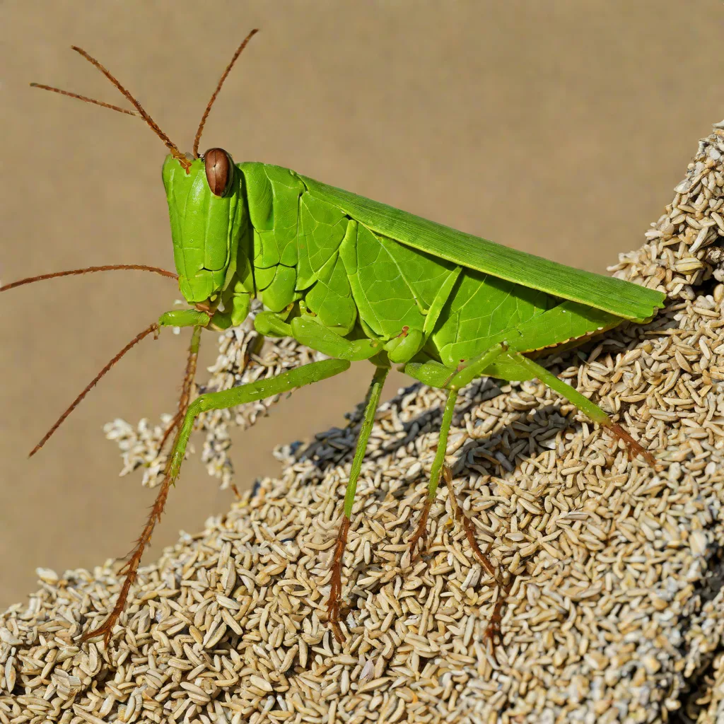 Green-winged Grasshopper (Aiolopus thalassinus)