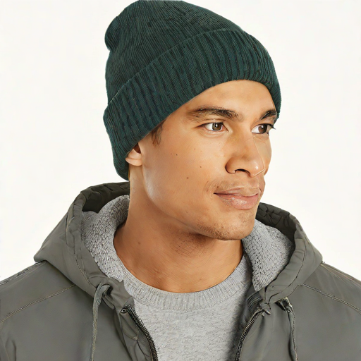 Goodthreads Men's Rib-Knit Beanie