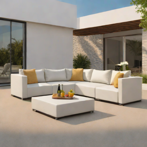 High-Density Polyethylene (HDPE) Sectional Sofa