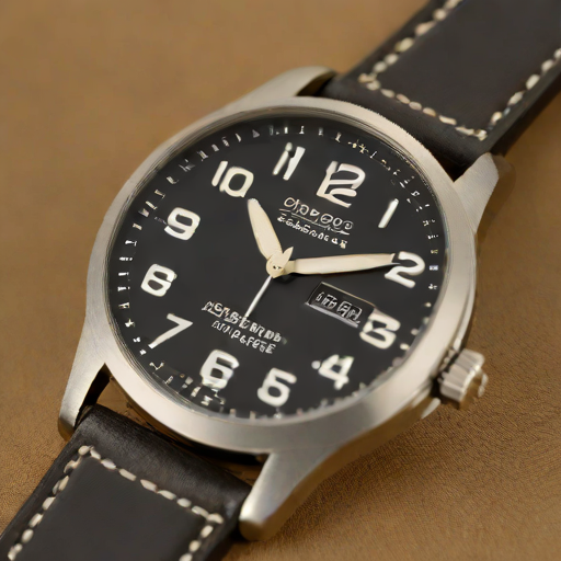 Hamilton Khaki Field Quartz 42mm Black Dial with Leather Strap