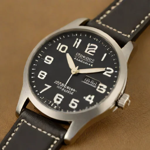 Hamilton Khaki Field Quartz 42mm Black Dial with Leather Strap