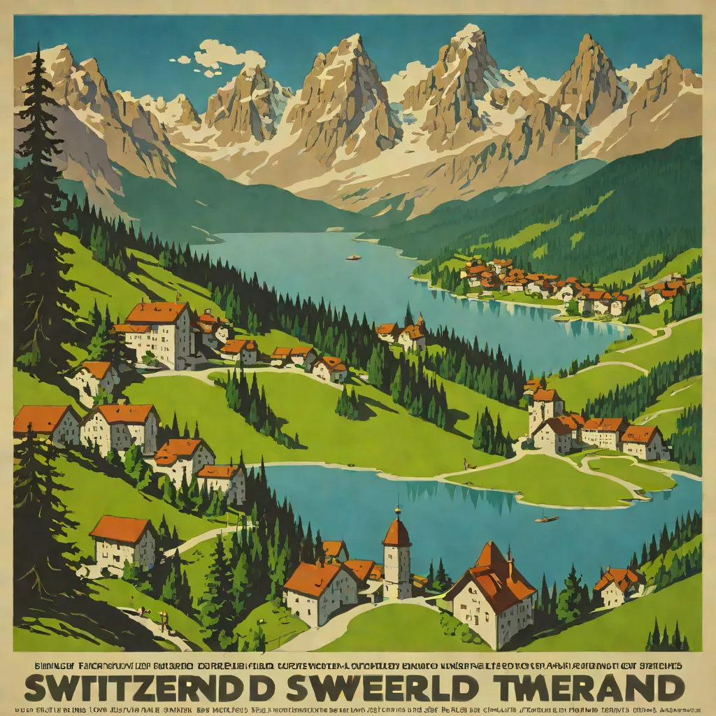 Herbert Matter – Switzerland Travel Poster (1934)