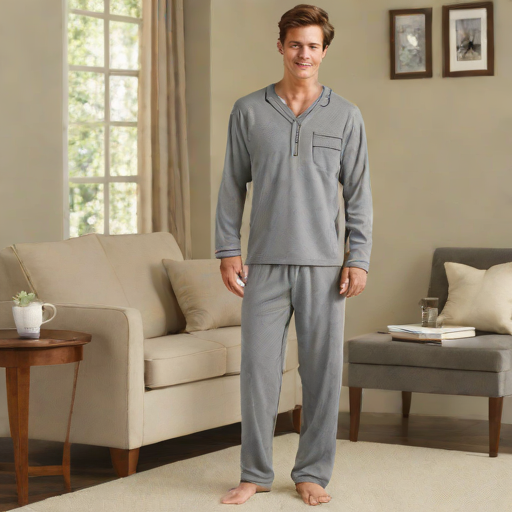 Hanes Men's French Terry Pajama Set