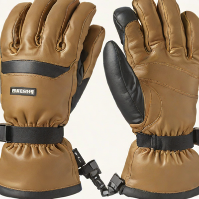 Hestra Leather Ski Gloves - Windstopper