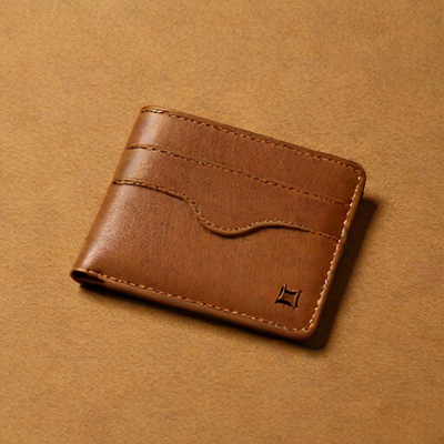 Herschel Supply Co. Hamilton Wolf Tawny Brown Leather Wallet