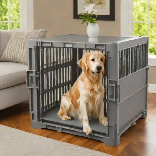 IRIS USA Large Plastic Dog Crate