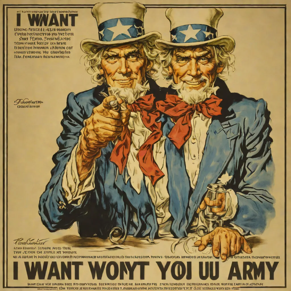 I Want YOU for U.S. Army (James Montgomery Flagg, 1917)