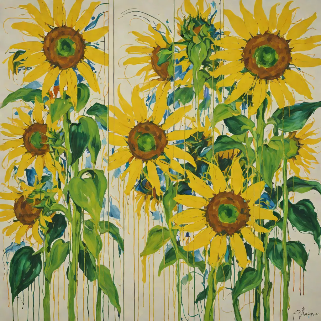 Joan Mitchell: Two Sunflowers
