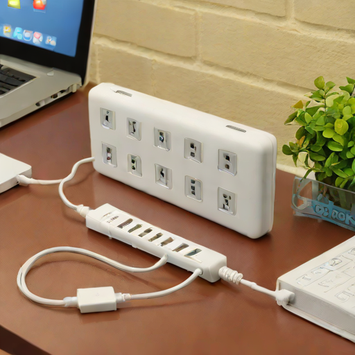 Joto 10-Outlet Surge Protector Power Strip