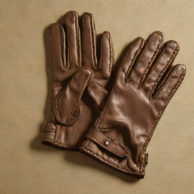 John Varvatos Leather Driver Gloves