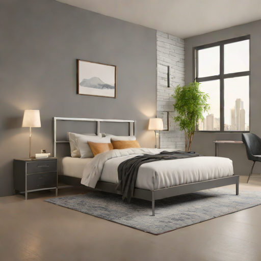 King Koil Minimalist Metal Platform Bed