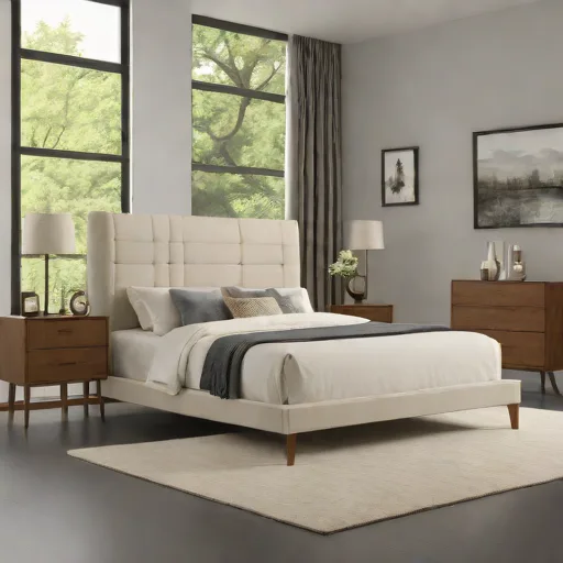 King Koil Modern Metal Platform Bed