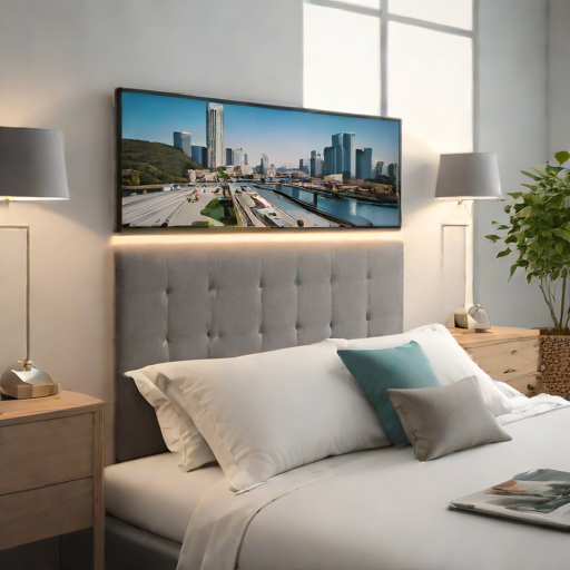 King Koil Platform Bed with Integrated Headboard