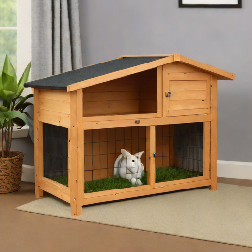 Kavee Small Wooden Rabbit Hutch