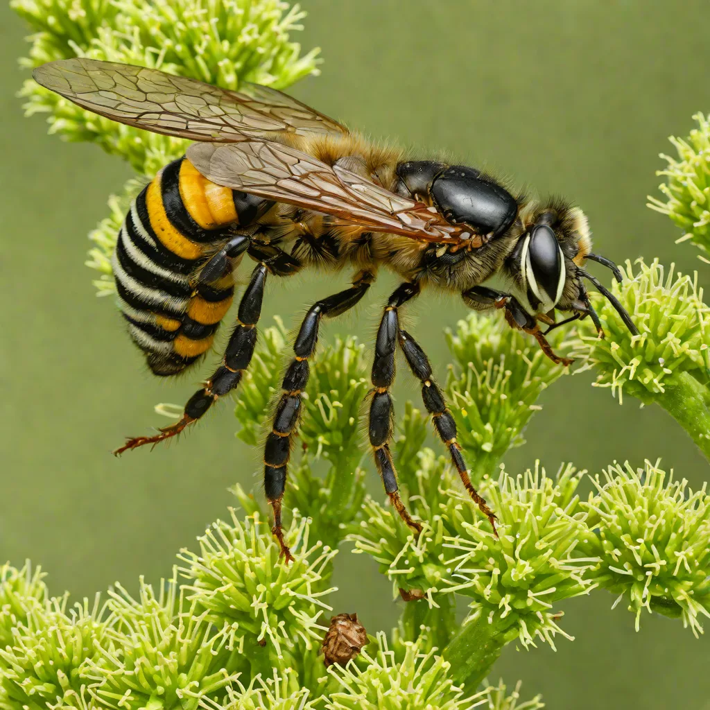 Kellogg's Yellow-faced Bee (Hylaeus kelloggi)