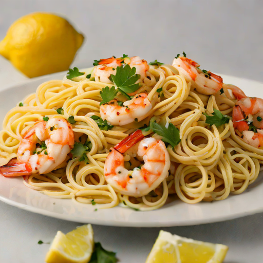 Lemon Garlic Shrimp Pasta