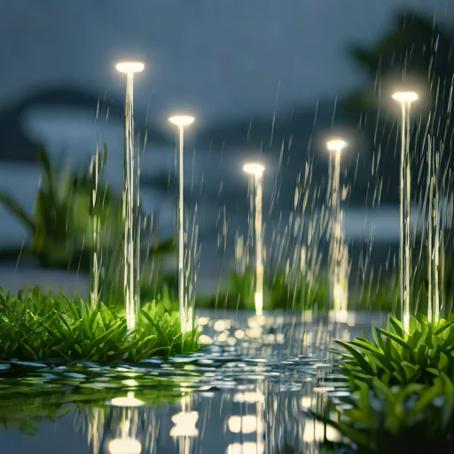 LumiFlow Solar Path Lights