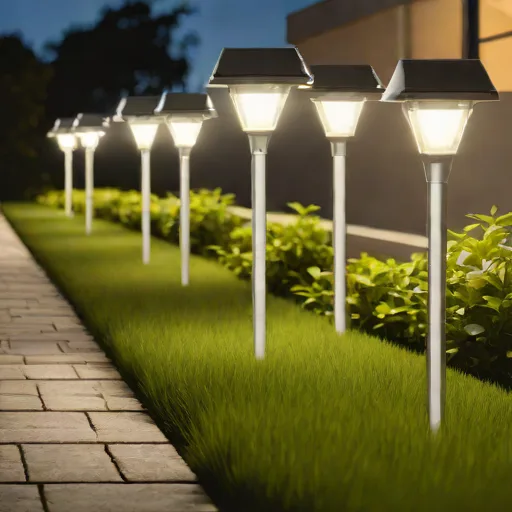 LITOM 12 LED Solar Pathway Lights (8-Pack)
