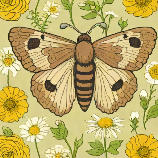 Large ranunculus moth