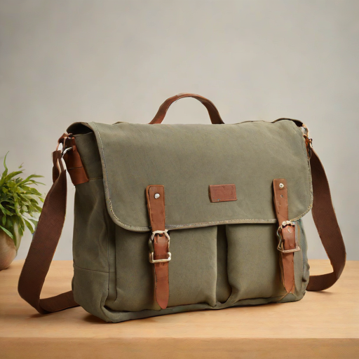 Lo & Co. Morita Canvas Messenger Bag