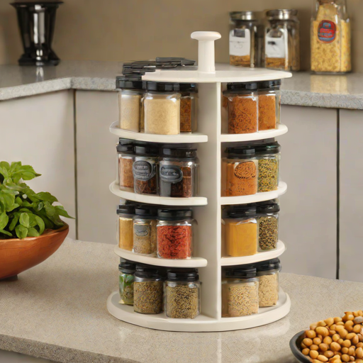 Lazy Susan Spice Rack Organizer