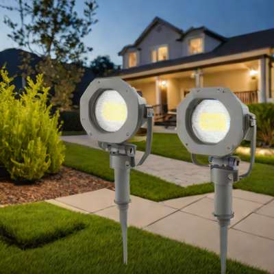 Litene Outdoor Wireless Motion Sensor LED Flood Lights