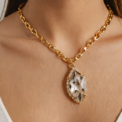 Local Eclectic Crystal Necklace