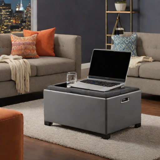 Mind Reader Collapsible Storage Ottoman