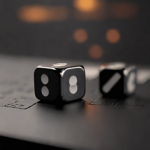 Matte Black Dice Set