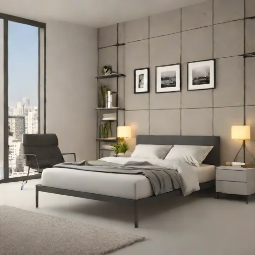 Minimalist Metal Platform Bed