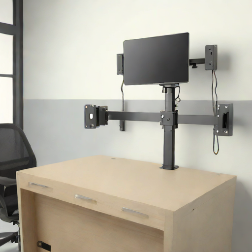 Monitor Mount for Industrial Control Panels