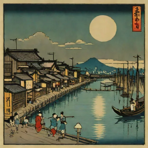 Moonlit Night on the Sumida River (Hiroshige, 1839)
