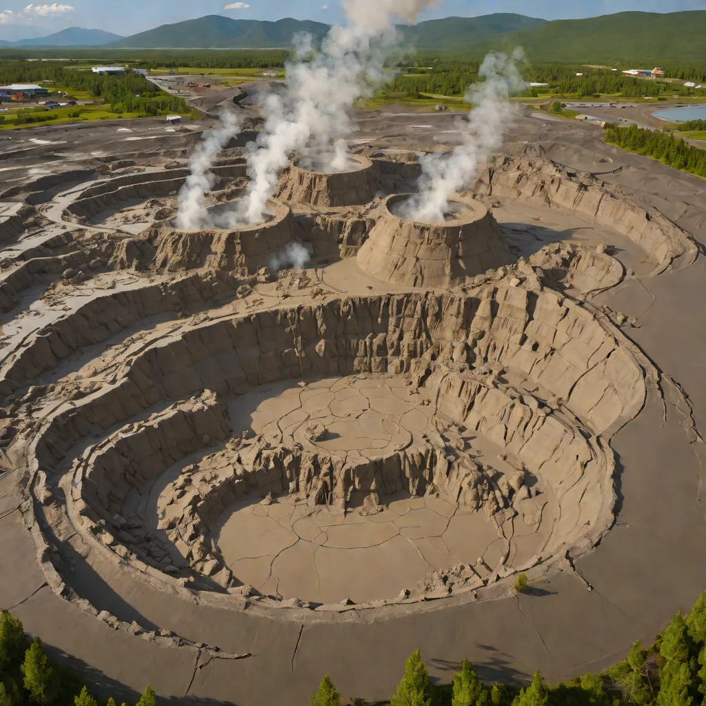 Mutnovskiy mudpots