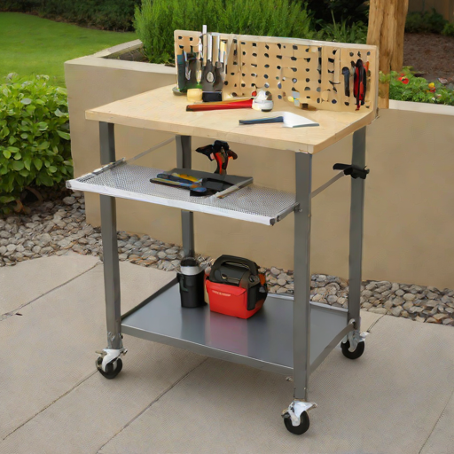 Mobile Workbench with Pegboard - Martin Swede