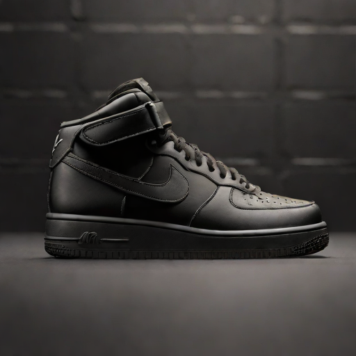 Nike Air Force 1 07 All Black - Premium Leather Edition