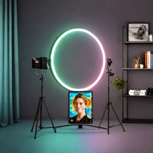 Neewer 28-Inch RGB Color Changing Ring Light Kit Pro