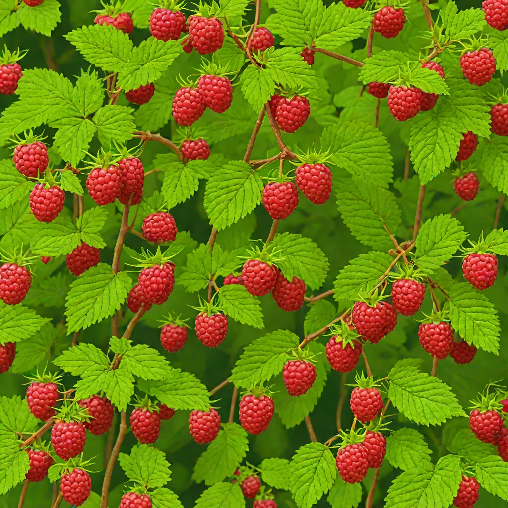 Native Raspberry (Rubus parvifolius)