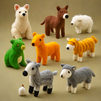 Needle Felting Kit - Animal Figures