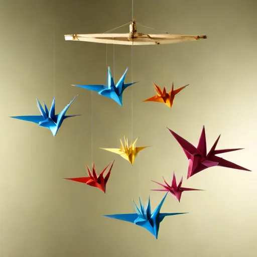 Origami Crane Mobile