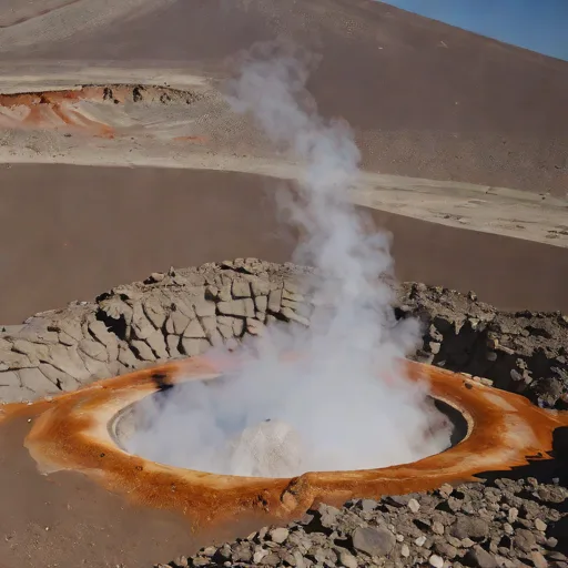 Ollague summit fumaroles