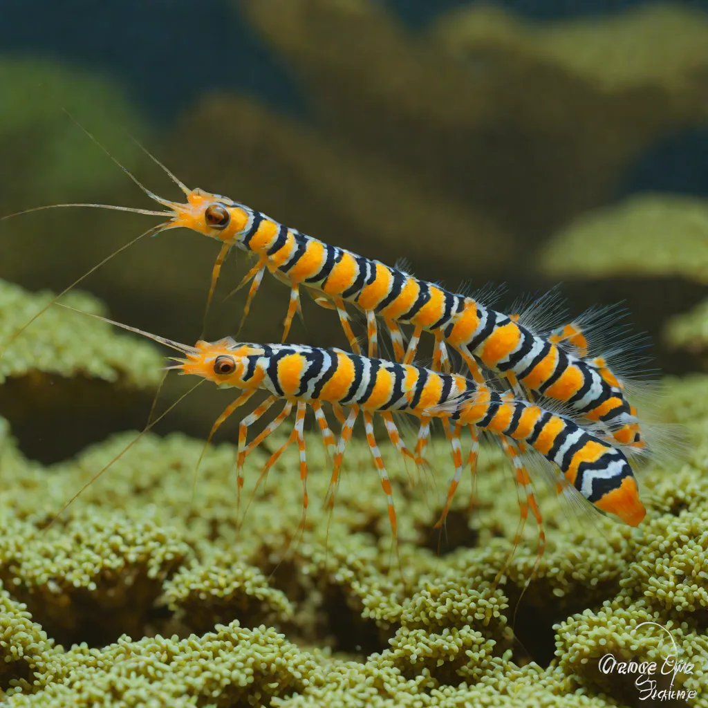 Orange Eye Blue Tiger Shrimp